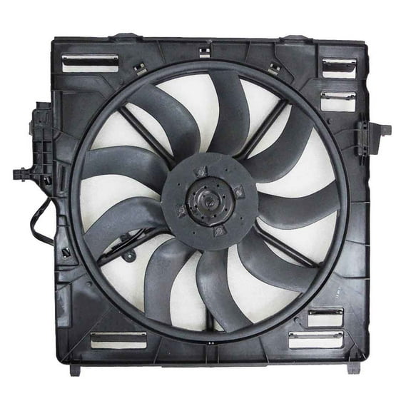 Agility Auto Parts 6010027 Dual Radiator and Condenser Fan Assembly for BMW Specific Models