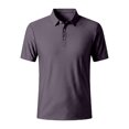 thumbnail image 2 of CCRFTGI Polo Shirts for Men Beer Belly Wearbreeze Capri Short Sleeve Collared Textured Quick Dry Golf Shirt Purple 3XL, 2 of 5