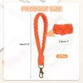 thumbnail image 2 of Uxcell Boho Handmade Bracelet Keychain, 2 Pcs Soft Macrame Keychain for Gym Travel Concerts, Orange, 2 of 5