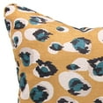 thumbnail image 2 of Jordan Manufacturing 18" x 18" Mustard Leopard Animal Square Decorative Throw Pillow with Welt, 2 of 5