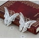 thumbnail image 3 of Pendientes de gancho colgantes con forma de mariposa de filigrana bañados en plata para mujer (mariposa de filigrana), 3 of 4