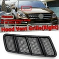 thumbnail image 3 of Right Hood Air Vent Grille Cover for W166 GL350 GL450 ML ML350 ML550 ML63 2012-2015 1668800205,1x Right Hood Vent Grille,Black, 3 of 7