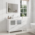 thumbnail image 3 of Vanity Art 48" Single Sink Bathroom Vanity Set with Engineered Marble Top and Free Mirror, 3 of 9