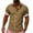 Brown, variant on BUWTTED Shirts for Men Stripe Short Sleeve Summer Casual Lightweight Breathable Button Down Collar Black Shirts L