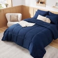 thumbnail image 1 of Bedsure Navy Juegos de Cama Queen - 7 Piezas Sólidas Queen Bed in a Bag, Cama Queen, 1 of 8