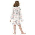 thumbnail image 4 of FORMRS Niños Bathrobe Unisex Hooded Robe Soft Plush Pajamas Sleepwear, Size 2-3T, Cute Elephant, 4 of 7