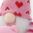 thumbnail image 2 of Valentines Day Gnome Plush Tabletop Ornament,Handmade Mr and Mrs Swedish Tomte Dwarf Elf Doll Decorations for Valentine's Day Gifts, 2 of 6