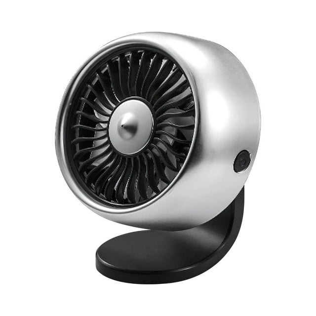 Car Fans, With Paster At The Bottom Can Be Firmly Pasted On The Center Console And Window Above, Can Also Be Clipped In The Outlet, Two Installation Schemes