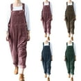 thumbnail image 2 of SNOWSONG Jumpsuits for Women, Corduroy Overalls for Women Casual Adjustable Jumpsuit with Pockets, Denim Jumpsuits, Baggy Jumpsuits for Women Red 5XL, 2 of 6