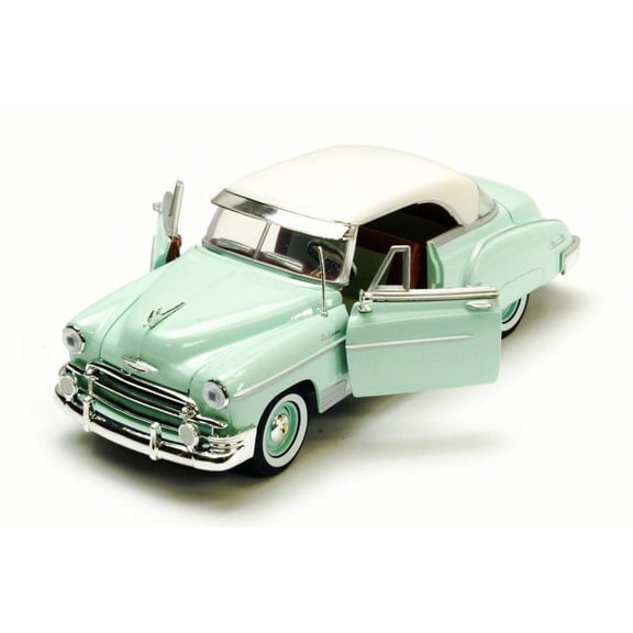 1950 Chevrolet Bel Air Green with Cream Top 1/24 Diecast Model Car by Motormax