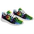 thumbnail image 5 of Unisex Fashion Rainbow Shoes, LGBT Sneakers for Men Women, Lightweight Breathable Running Walking Shoes White Size 8, 5 of 7