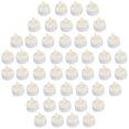 thumbnail image 1 of (pack Of 48) Realistic And Bright Battery Operated Flickering Flameless Tea Light Led Candles, Batteries Included - Yellow, 1 of 5