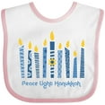 thumbnail image 3 of Inktastic Peace Light Hanukkah Boys or Girls Baby Bib, 3 of 4