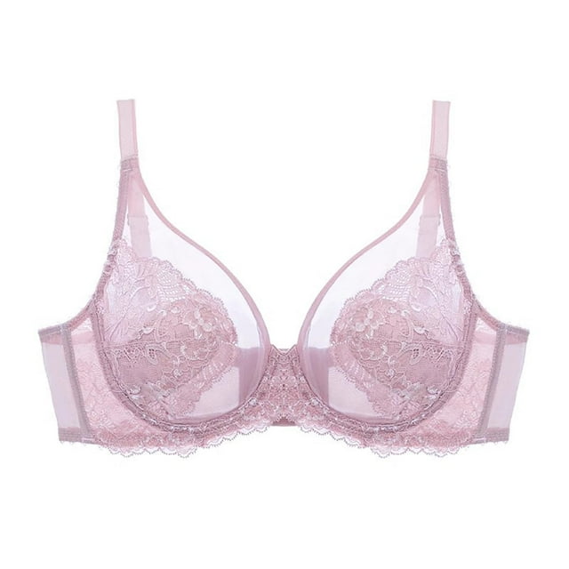Womens Bra,Casual Thin Large Bust Small Shape Full Cups Curved with Support