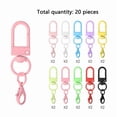 thumbnail image 4 of 20PC Colorful Lobster Clasp Hooks Keychain with Lobster Matel Clasps for DIY Jewelry Making Dog Buckle Neckalce, 4 of 6