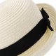 thumbnail image 5 of BRIGHTFUFU Sombrero de paja con ala ancha enrollable y lazo para mujer y niña, ideal para el verano, ideal para playa (blanco cremoso), 5 of 7
