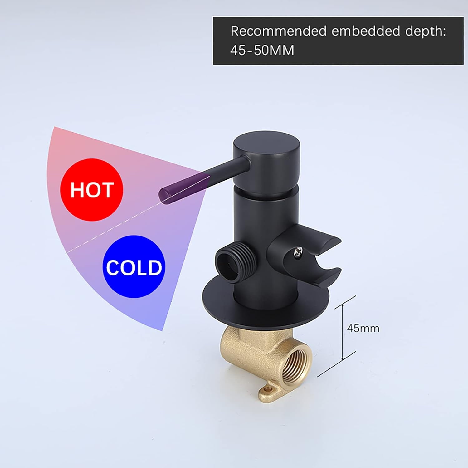 Black Handheld Bidet Sprayer for Toilet, Brass Bathroom Cloth Diaper Sprayer Set with Cold and Hot Water, Wall Mounted Toilet Bidet Sprayer Kit for Feminine Hygiene, Bathing Pets