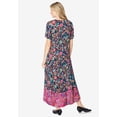 thumbnail image 2 of Woman Within Plus Size Short-Sleeve Crinkle Dress, 2 of 6