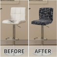 thumbnail image 5 of Wishing Bar Chair 2pcs Elastic Chair Cover Low Back Chair Cover for Bar High Chair Cover, Dining Chair Seat Protector，for Indoor Outdoor Furniture Protection, 5 of 5