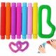 thumbnail image 1 of ER Favores de fiesta de juguete sensorial para autismo con tubo pop mediano de 12 piezas para niños Rojo Verde, 1 of 5