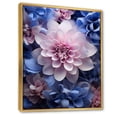 thumbnail image 2 of Designart "Pink Purple modern Still Lifes" Abstract Floater Framed Canvas Art Print, 2 of 7