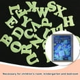 thumbnail image 3 of serony DIY 26 English Letters Glow In The Dark Luminous Alphabets Wall Sticker Child Educational, 3 of 7
