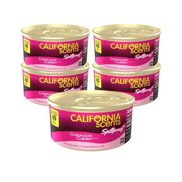 5 Aromatizantes Auto CaliforniaScents Cherry 60 Días de Aroma