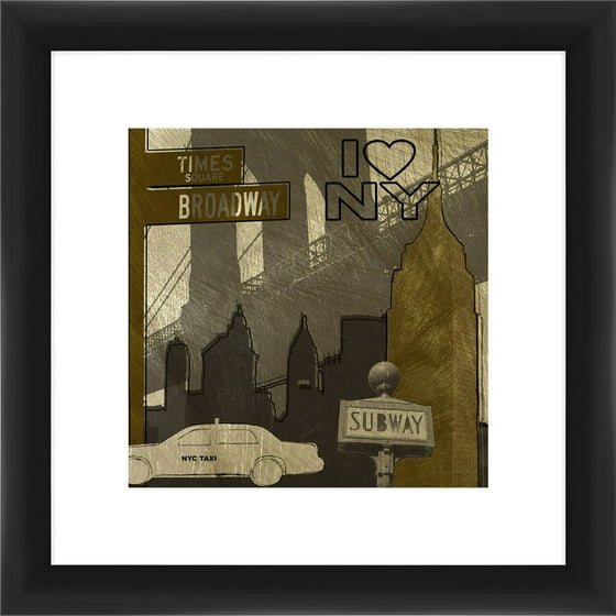 I Love New York 12 X Wall Art Com