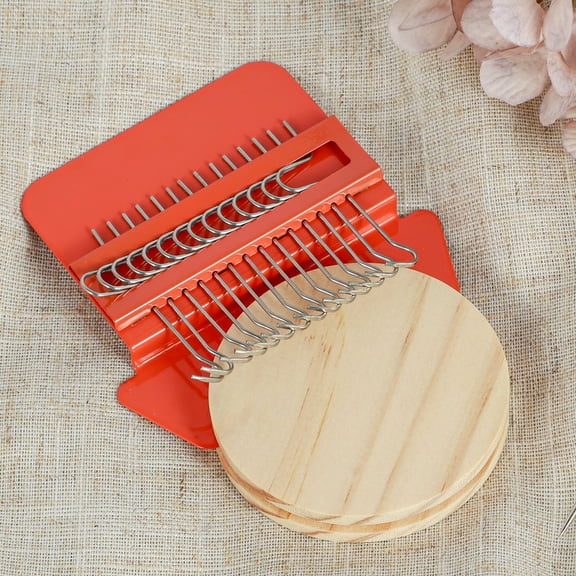 Small Weaving Loom Kit Mini Darning Loom with 5 Rubber Bands Speed Weave Type Weaving Loom Machine for Clothes Socks DIY Weaving Arts Weave Tool for Adults Beginners