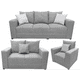 thumbnail image 1 of Sala Modular 3-2-1 El Bazar Store Miami Gris Plata Seccional Sofa Love seat y sillon, 1 of 10