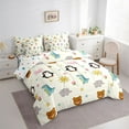 thumbnail image 4 of Manfei Kawaii Pig Penguin Twin Bedding Sets 7-Piece, Cute Dinosaur Elephant Bear Bedding Comforter Set, Cartoon Animal Theme Reversible Sheet Sets, Super Cozy Room Decor, 4 of 8