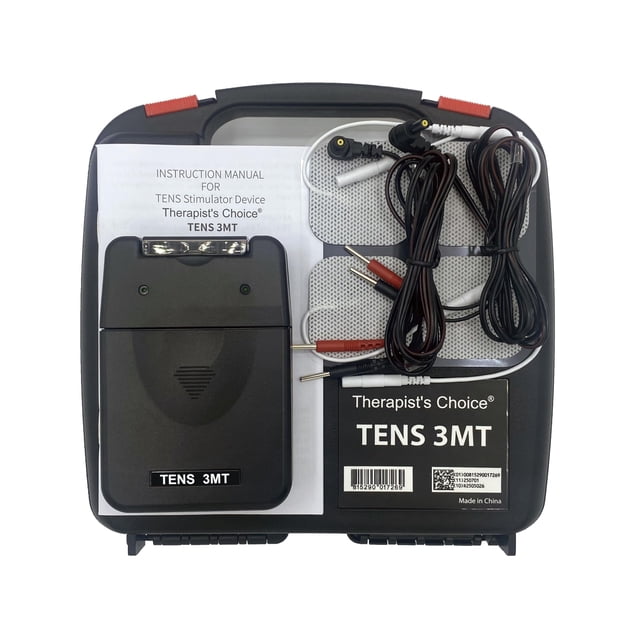 Therapistâ??s Choice® TENS Unit Muscle Stimulator with Accessories â?? TENS Unit Muscle Stimulator for Back Pain Relief, TENS Machine, Neck Pain