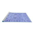 thumbnail image 2 of Ahgly Company Machine Washable Indoor Rectangle Abstract Blue Modern Area Rugs, 4' x 6', 2 of 4