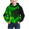 thumbnail image 2 of Ynynloco Boys Hoodies 3D Graphic Size 4-14 Years Pullover Hooded Sweatshirt Casual Long Sleeve Lightweight Kids Patchwork Fashion Clothes, 2 of 7