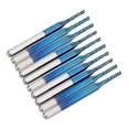 thumbnail image 4 of Enrutador de carburo 10pcs - Broca de corte de enrutador de carburo 10pcs Broca de grabado de molino de extremo de maíz azul para maquinaria CNC PCB(1.5mm), 4 of 10