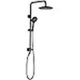 thumbnail image 3 of BRIGHT SHOWERS Shower System, 9 Inch Rain Shower Head with 5-Function Hand Shower, Dual Shower Combo with Height Adjustable Holder, Solid Brass Rail 60 Inch Long Stainless Steel Shower Hose, 3 of 4