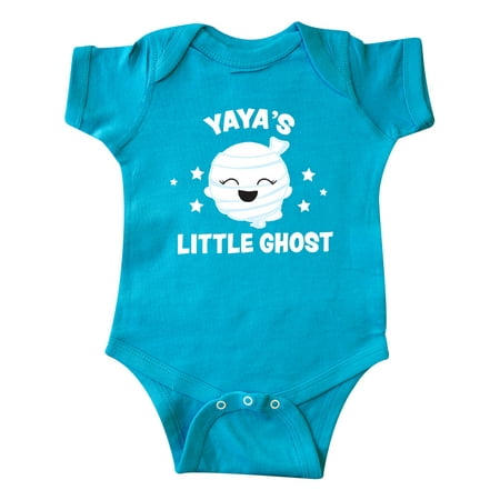 

Inktastic Cute Yaya s Little Ghost with Stars Gift Baby Girl Bodysuit