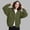 *White, variant on ClodeEU Women's Sweatshirt ,Casual Loose Solid Color Pocket Sweatshirts, Long Sleeved Double Zipper Hooded Top Black,Womens Plus XXL