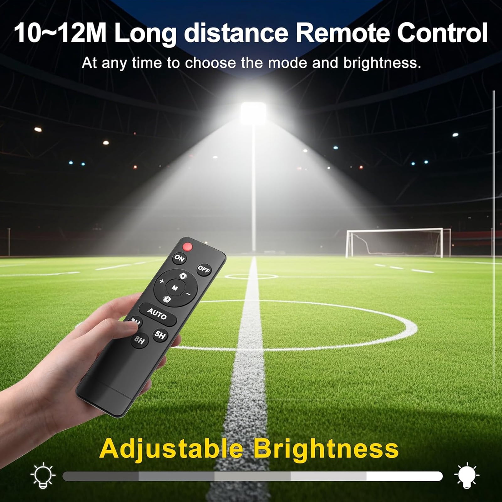 Solar Lights Outdoor Solar Flood Lights - 20000 Lumens LED Flood Lights 20000mAh IP65 Waterproof Solar Lights | Outside Lighting for Yard Garden (no Motion Sensor)