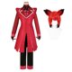 thumbnail image 3 of Peluca de disfraz de Cosplay de HOLOUN Haz Hotel Anime Alastor, red de rosas, fibra sintética, tamaño ajustable, regalo de Halloween para convención de disfraces, 3 of 5