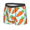 thumbnail image 5 of Goofa Cartoon Carrot Printed Men's Boxer Briefs Underwear, Moisture-Wicking Underwear, Trunk,Soft and Breathable Cotton Underwear-, 5 of 9