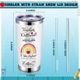 thumbnail image 2 of Teacher Gifts for Women Teacher Appreciation Gifts Teacher Tumbler with Straw Teacher Cup 20 oz Stainless Steel Teacher Mug for Travel Birthday Thanksgiving Christmas Gifts (Stylish Style), 2 of 6