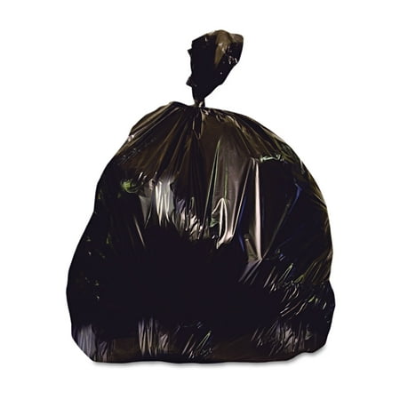 Unisan Liner - Low-Density Repro Can Liner, 33 Gal, 2 Mil, 33 X 39, Black, 100/carton