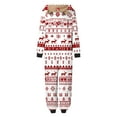 thumbnail image 5 of Zwiiyzr Family Christmas Pajamas Matching Sets for Mom Parent Outfit Christmas Set Printed Home Clothes Sleepwear Long Sleeved Jumpsuit Set Mom Style 2025 Red, 5 of 7