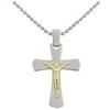 Stainless-Steel Crucifix Pendant Necklace