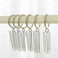 thumbnail image 4 of Silver Metal Curtain Ring On Rod For Hooks Curtain Clips Black Hanging Ring Curtain Stainless Steel Shower Curtain Rings CP055&2, 4 of 5