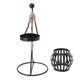 thumbnail image 2 of Candelabro, Figura Rústica Negra, Candelabro Para Niño o Niña, Adorno para Dormitorio, Comedor, Descrito, Sala de Estar, Artesanía de Resina, Centros de, 2 of 7