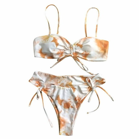 

Two Piece Swimsuit plus Size Retro Swimsuits for Women Split Strap Ladies Checkered Fashion Swimsuit Swimwear Halter Bikini Swimwears Tankinis Set Bikini Sports Bra Top