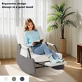 thumbnail image 4 of Ourlova Swivel Rocker Chair Nursery Glider Chair Nursery Rocking Chairs with Upholstered Glider Rocking Chair for Living Room Office Bedroom, 4 of 8