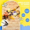 thumbnail image 3 of KGOTA 12pcs Feather Birds Mini Artificial Foam Bird for DIY Crafts (Pearl Haired Bird), 3 of 9